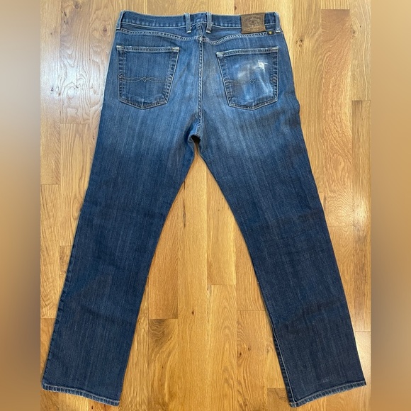 Lucky Brand 361 Vintage Straight Medium Wash Men's Classic Blue Jeans 34x34 - Picture 8 of 11